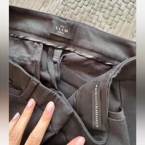 White House Black Market Charcoal Ankle Pants